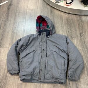 Pacific Trail Gray Hooded Puffer Jacket